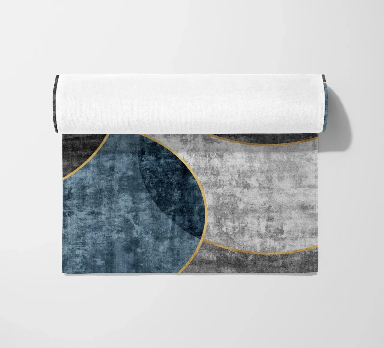 abstract art circles textures beach towel by vintageshop