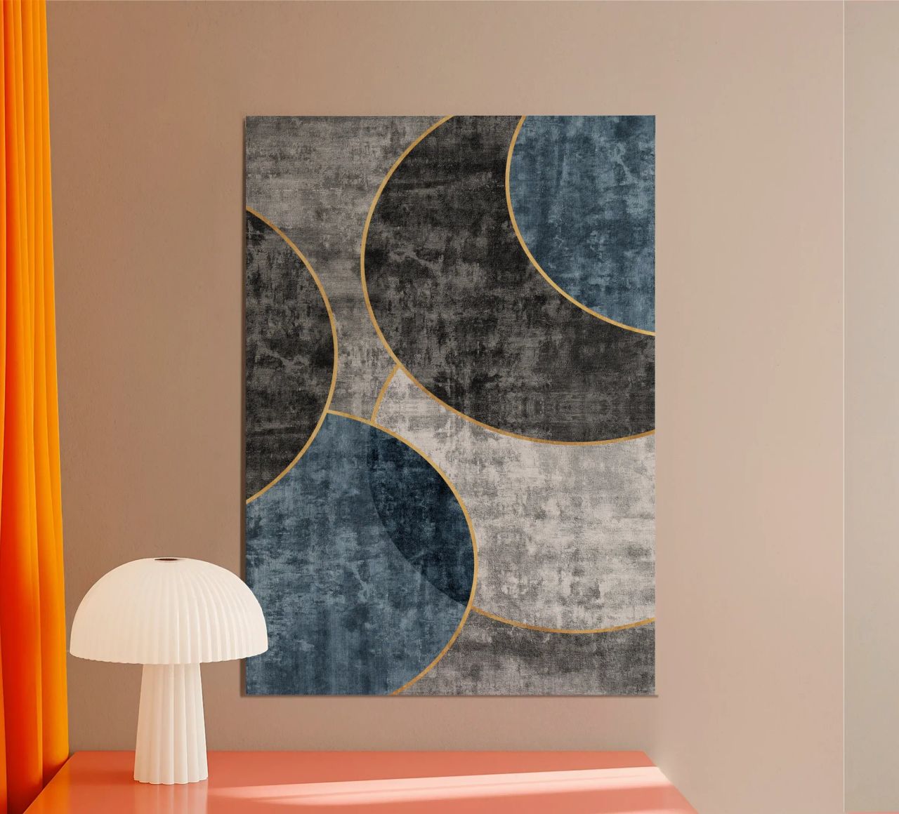 abstract art circles textures alluminio dibond da vintageshop