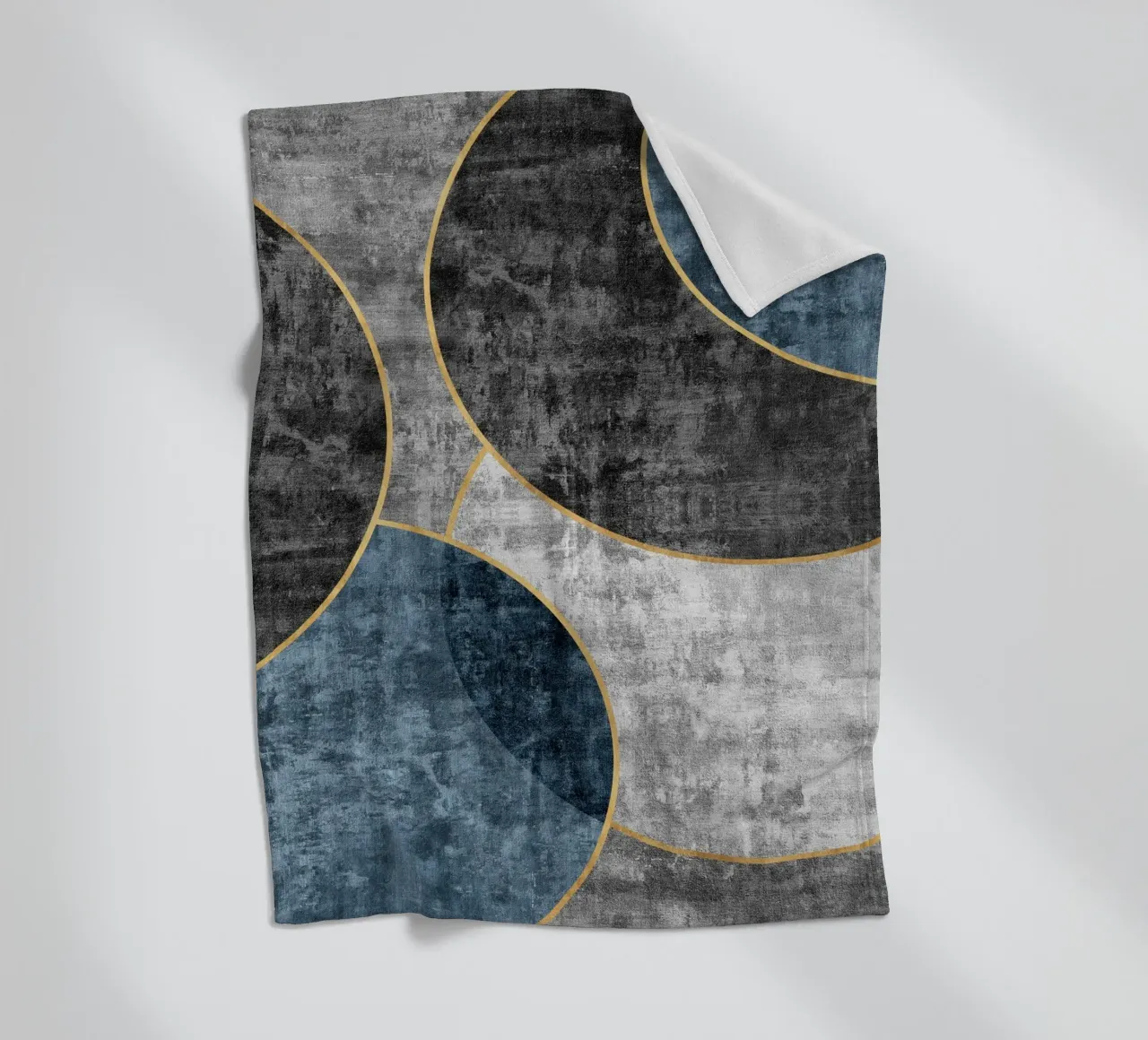 abstract art circles textures coperta in pile da vintageshop