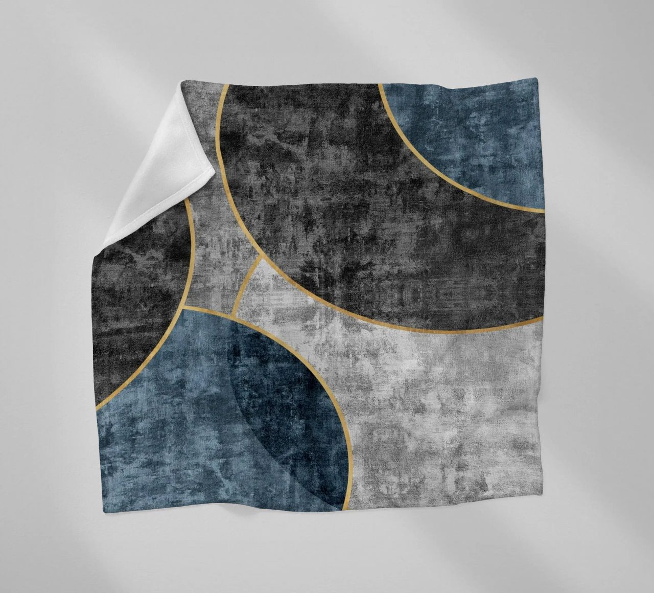 abstract art circles textures coperta in pile da vintageshop