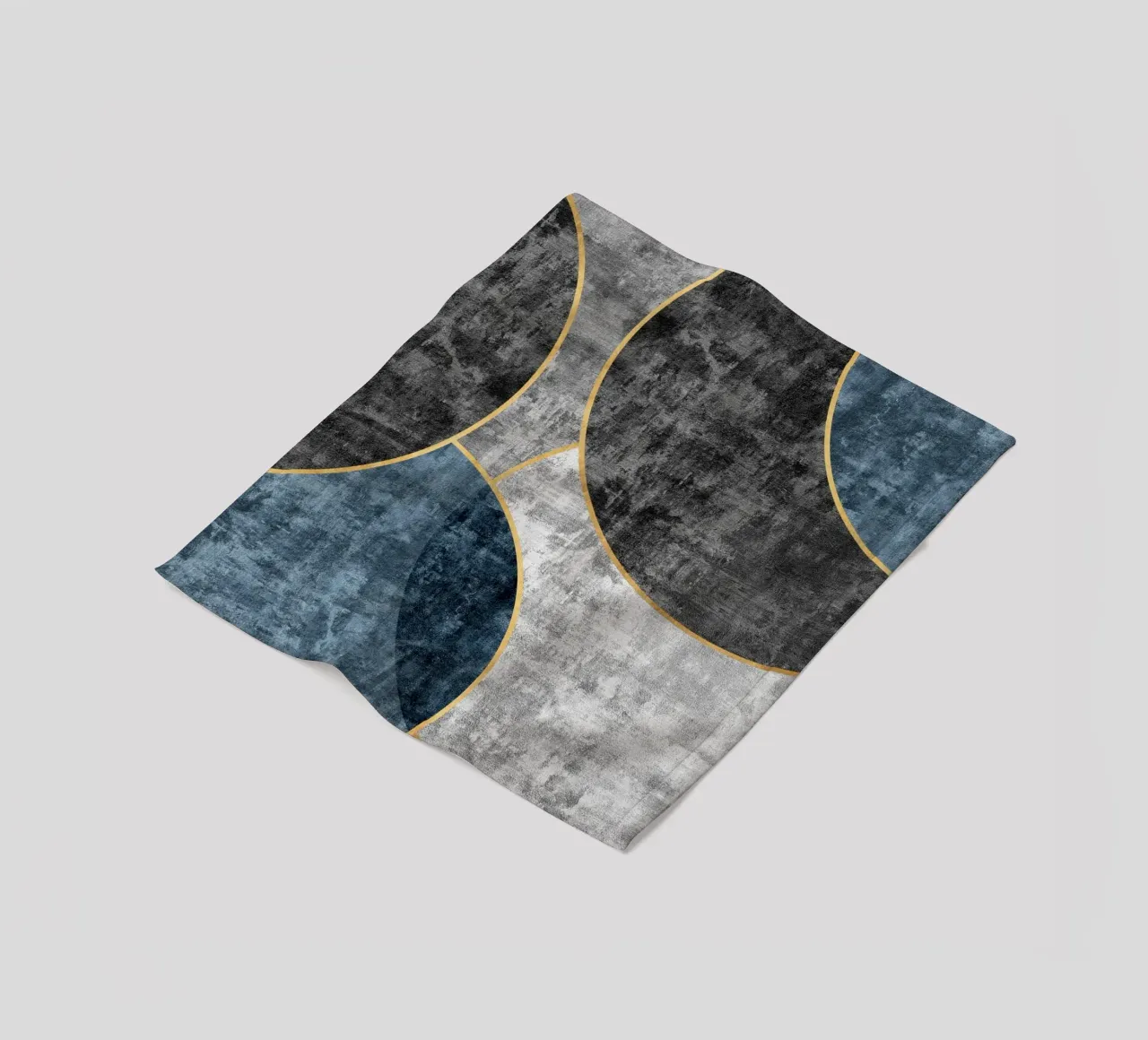 abstract art circles textures coperta in pile da vintageshop