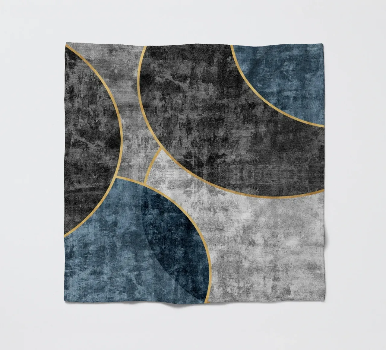 abstract art circles textures coperta in pile da vintageshop