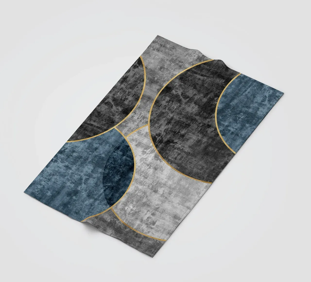 abstract art circles textures coperta in pile da vintageshop