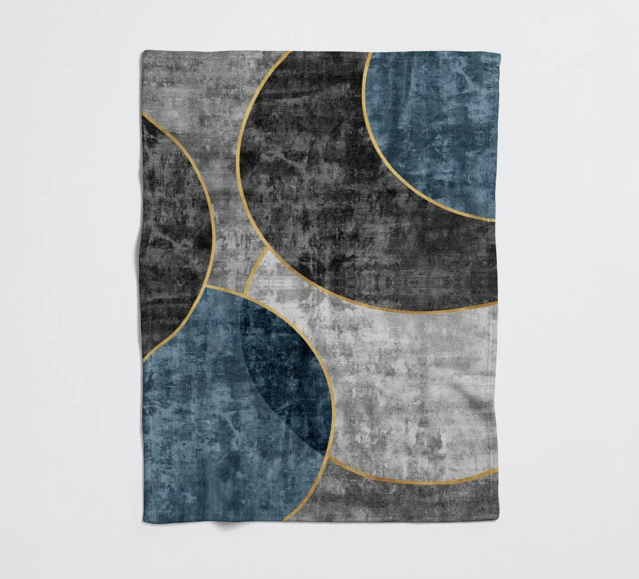 abstract art circles textures coperta in pile da vintageshop