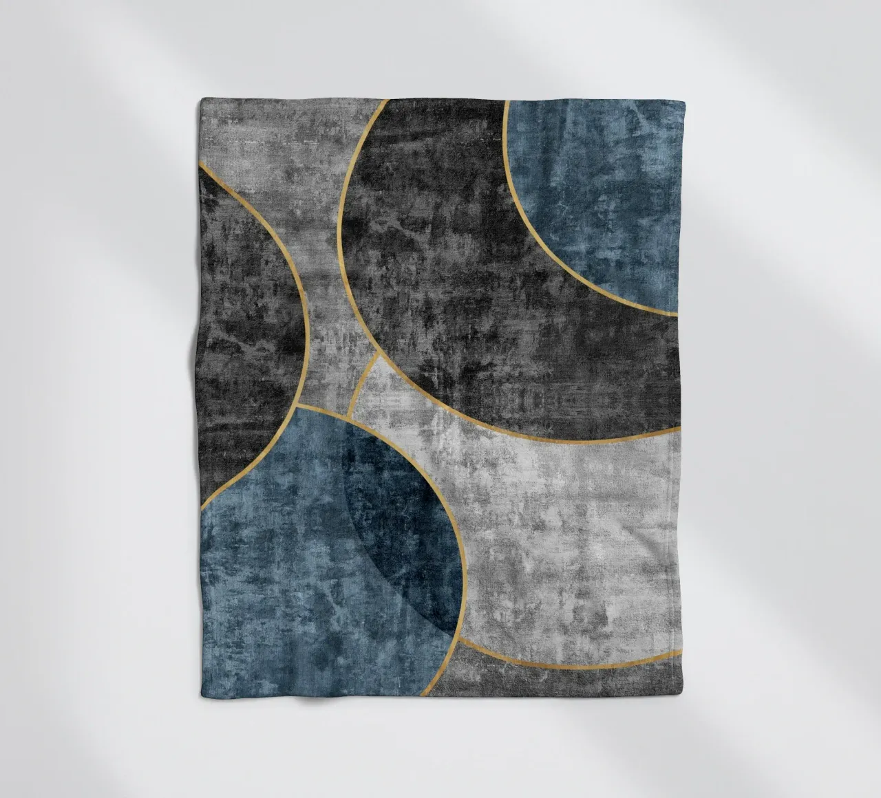 abstract art circles textures coperta in pile da vintageshop