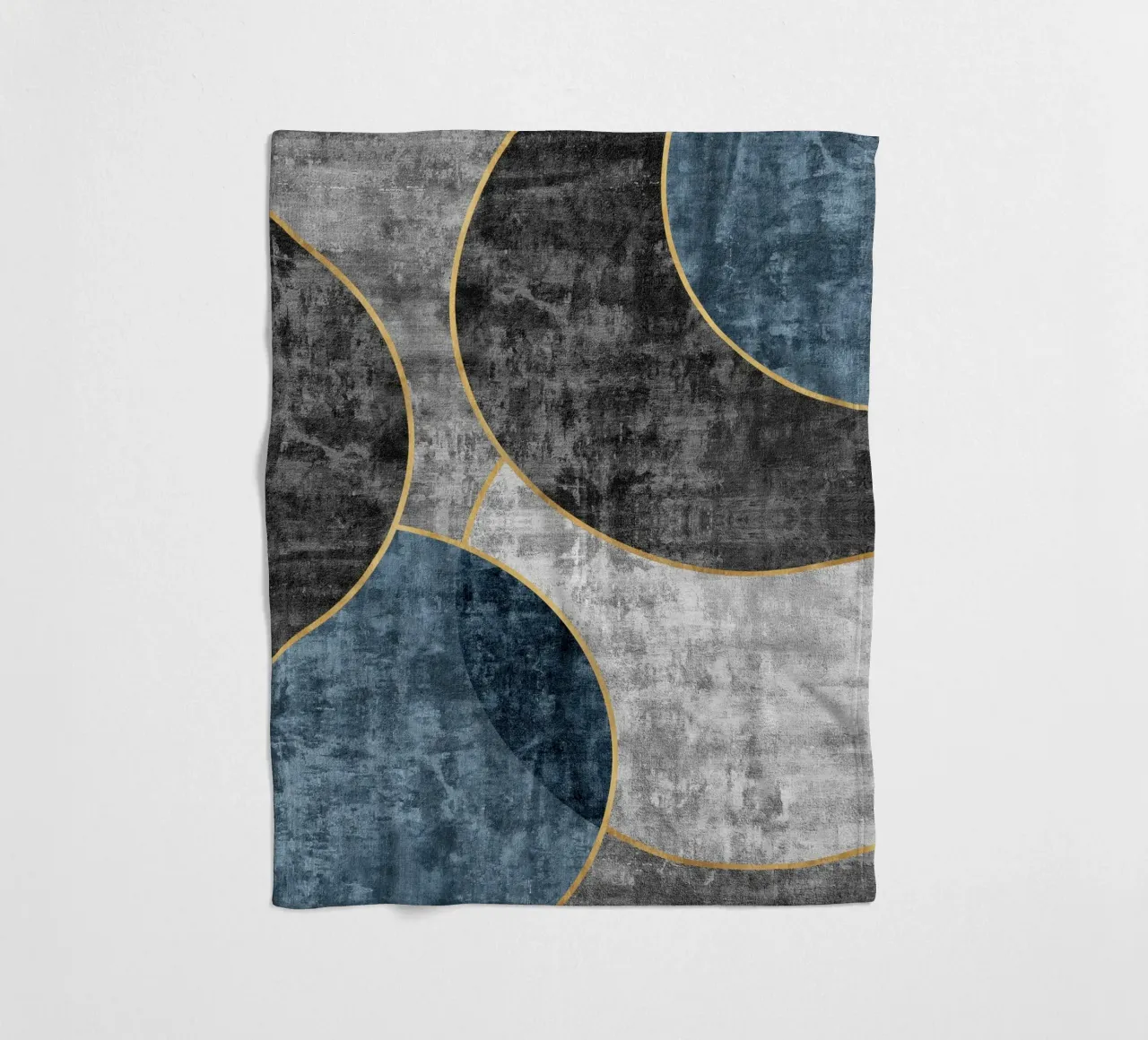 abstract art circles textures coperta in pile da vintageshop