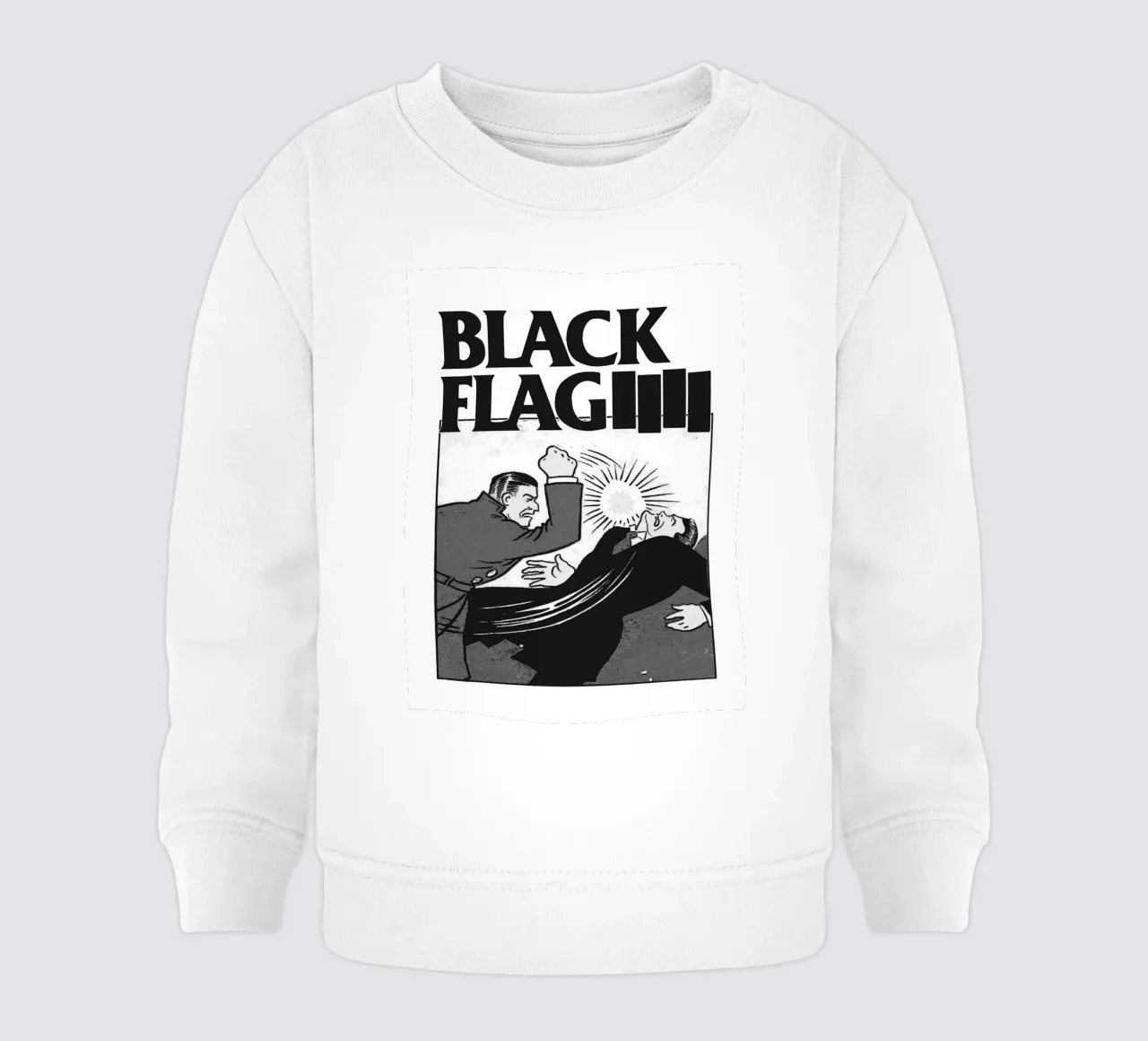 Schwarze Flagge Band Art Baby Sweatshirt von vanhesling