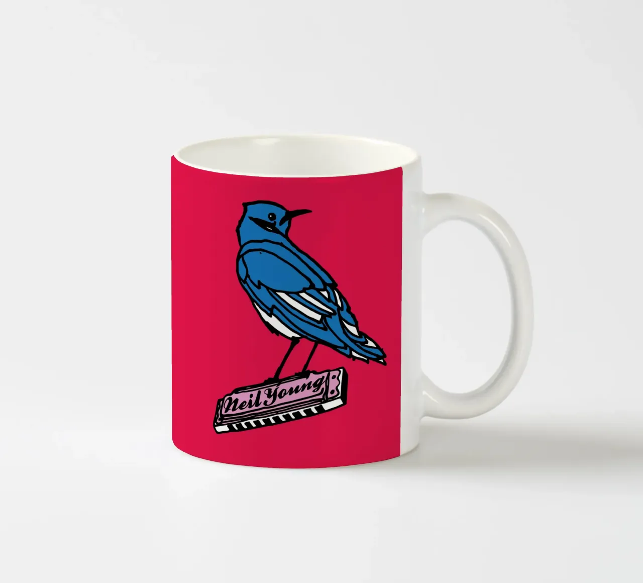 Neil Young ceramic mug by Gladysrg
