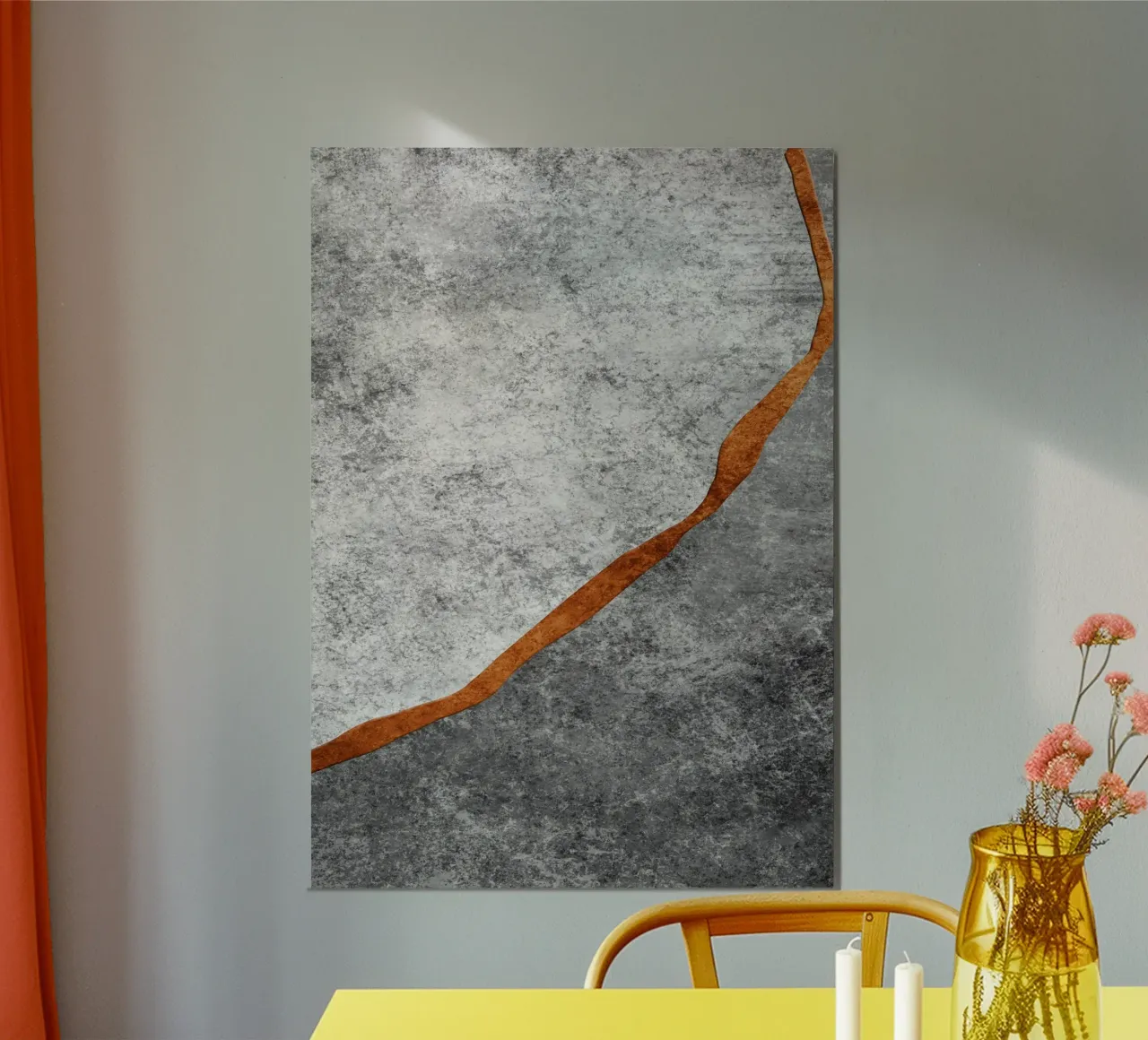 abstract art texture gray cutouts alluminio dibond da vintageshop