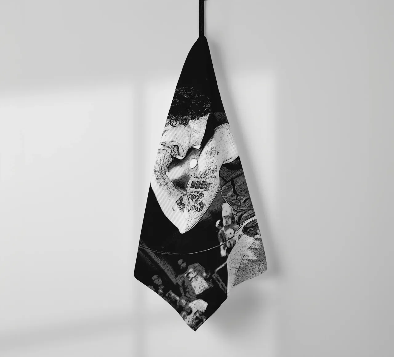 drapeau noir art de la bande torchon de vanhesling