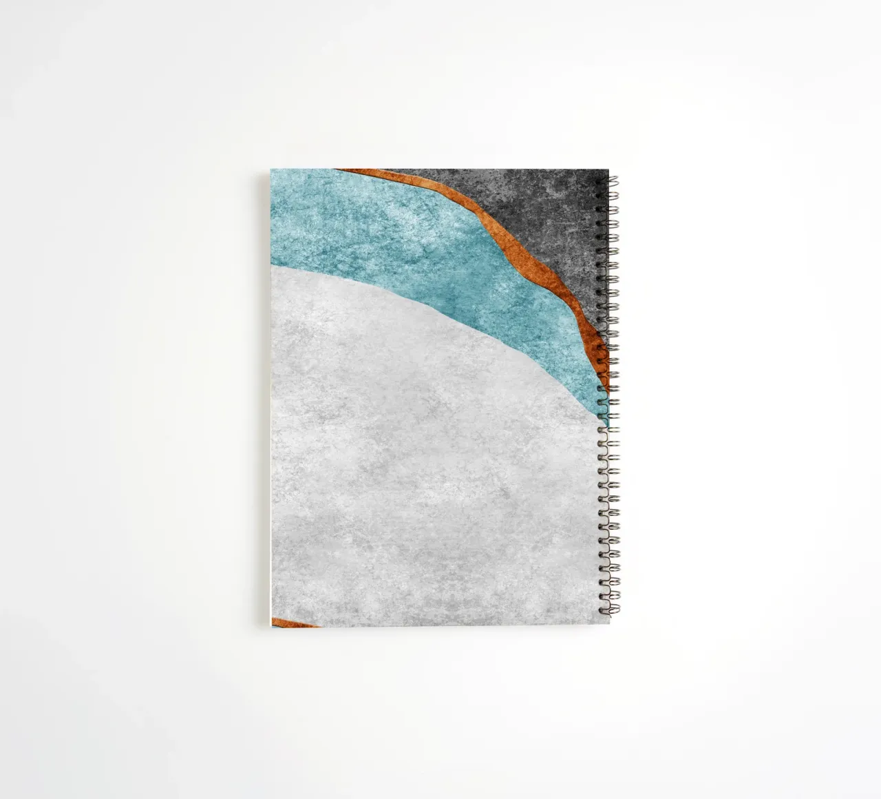 abstract art blue cutouts diario ad anelli da vintageshop