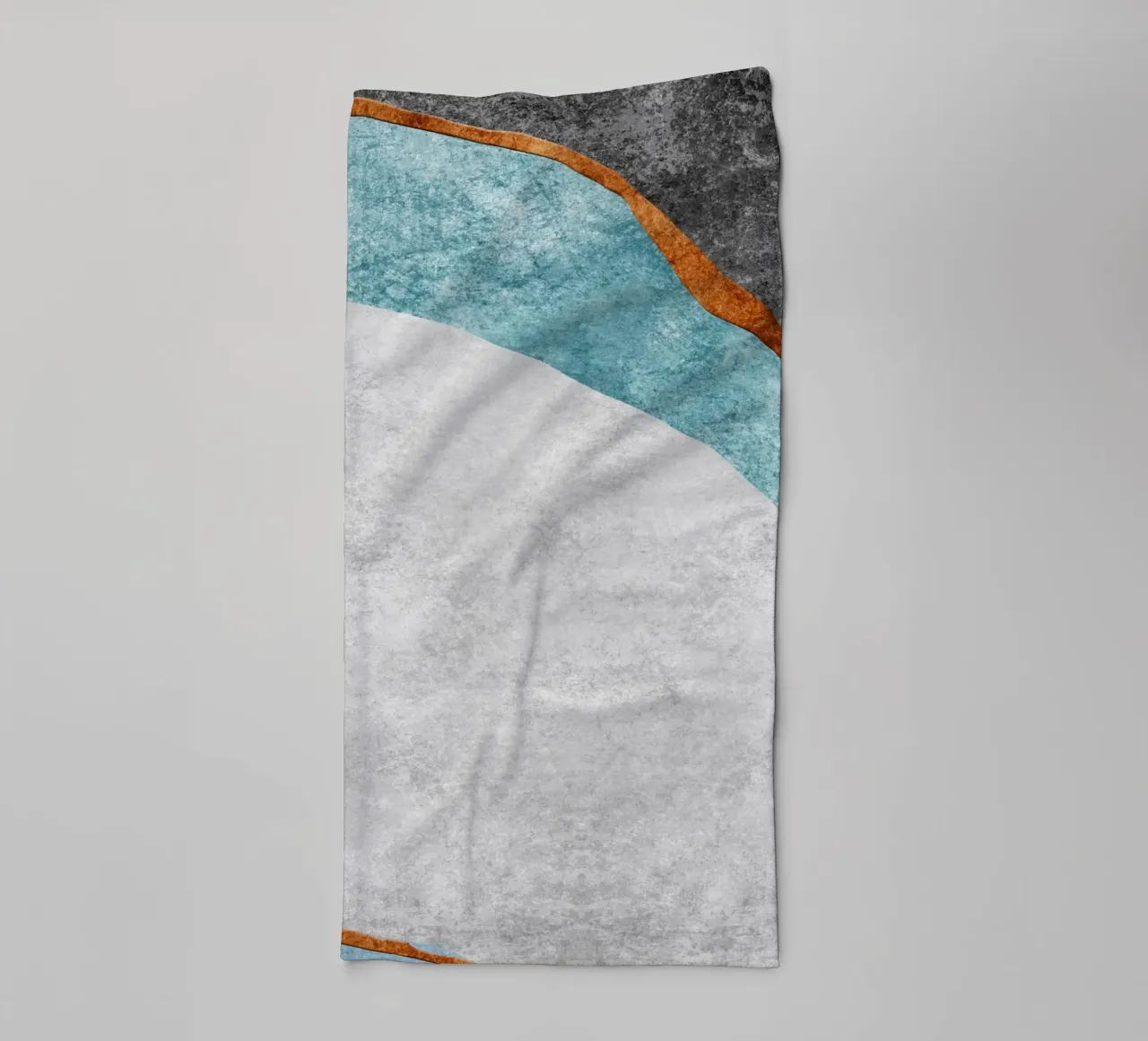 abstract art blue cutouts asciugamano da bagno da vintageshop