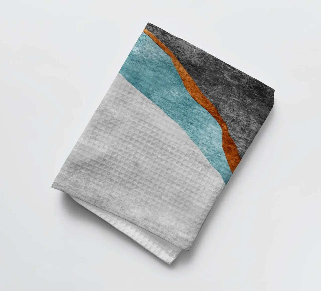 abstract art blue cutouts canovaccio da cucina da vintageshop