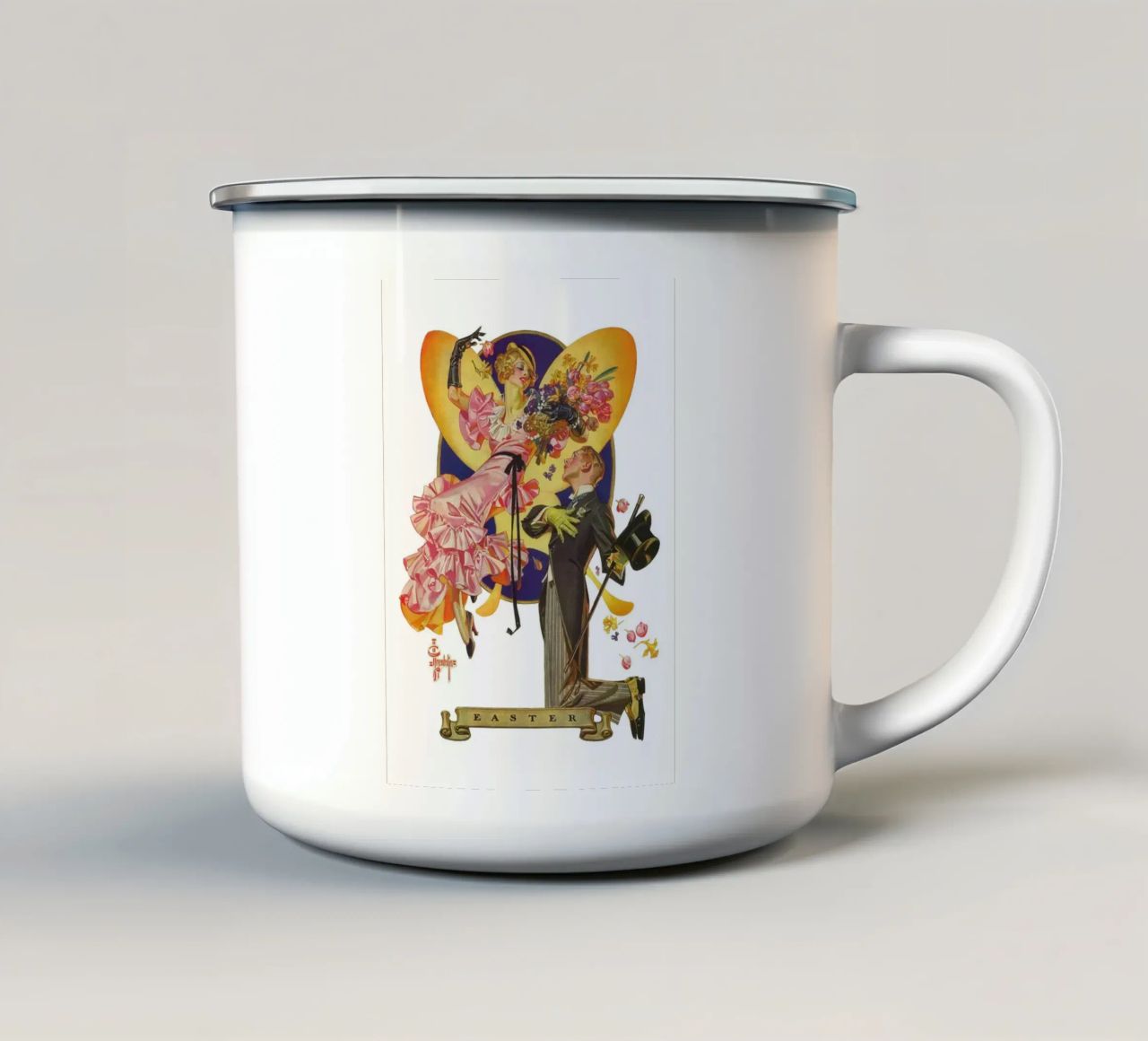JCL 014 tazza in smalto da JC Leyendecker