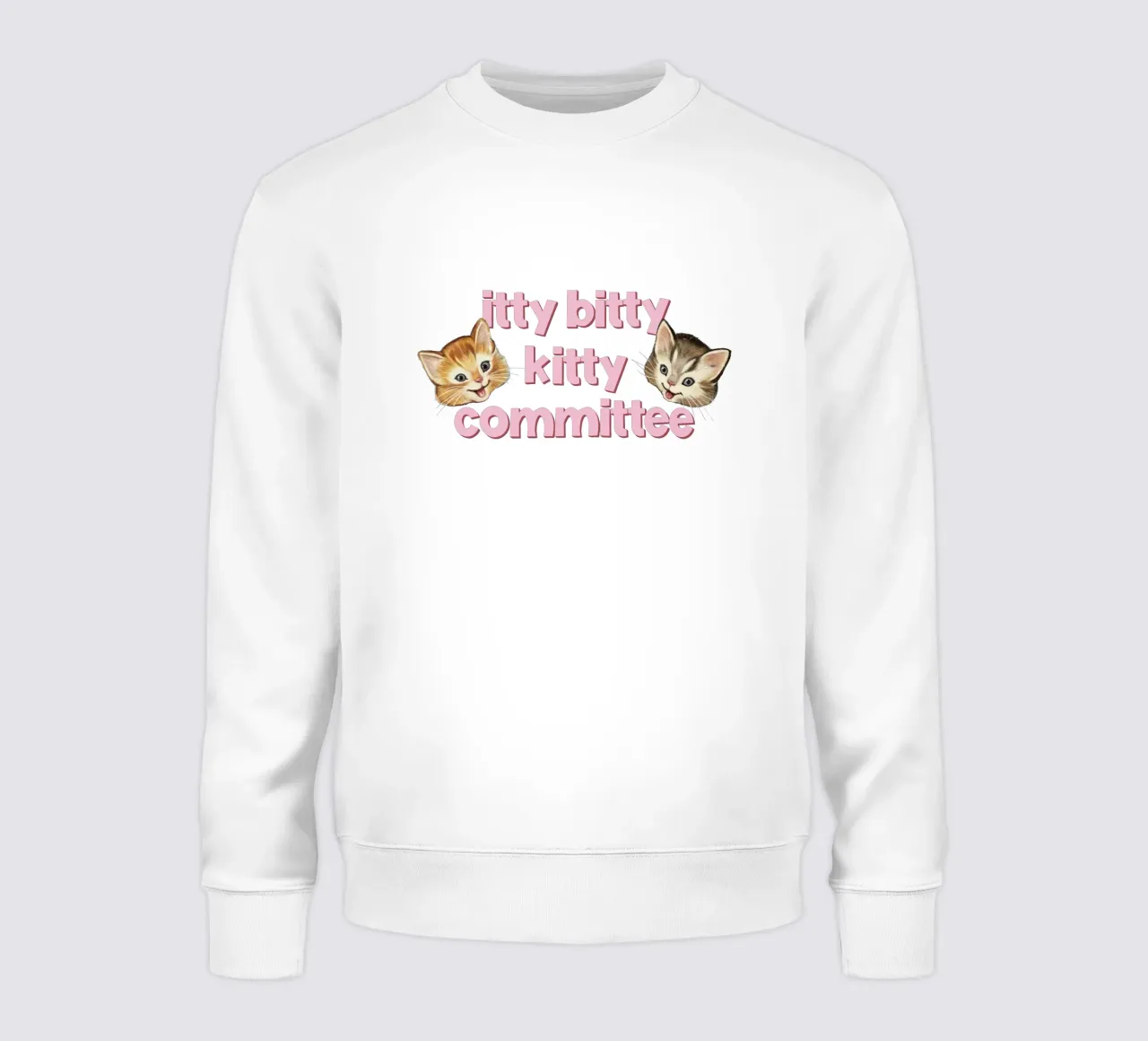 Comité Itty Bitty Kitty sudadera de Laura Graves
