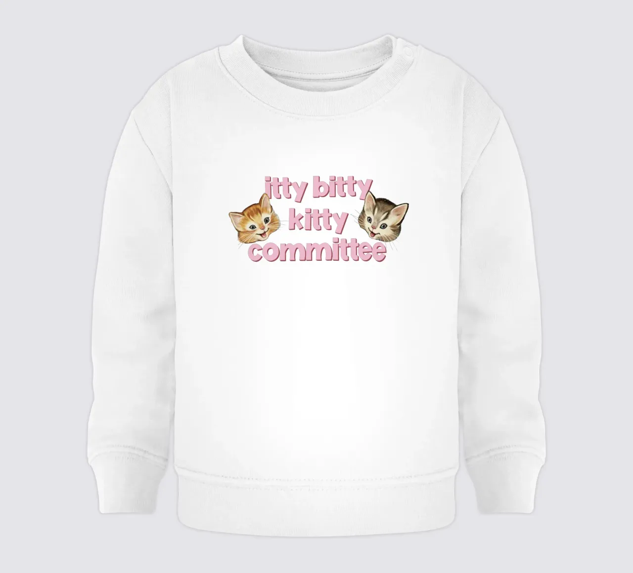 Comité Itty Bitty Kitty sudadera de bebé de Laura Graves