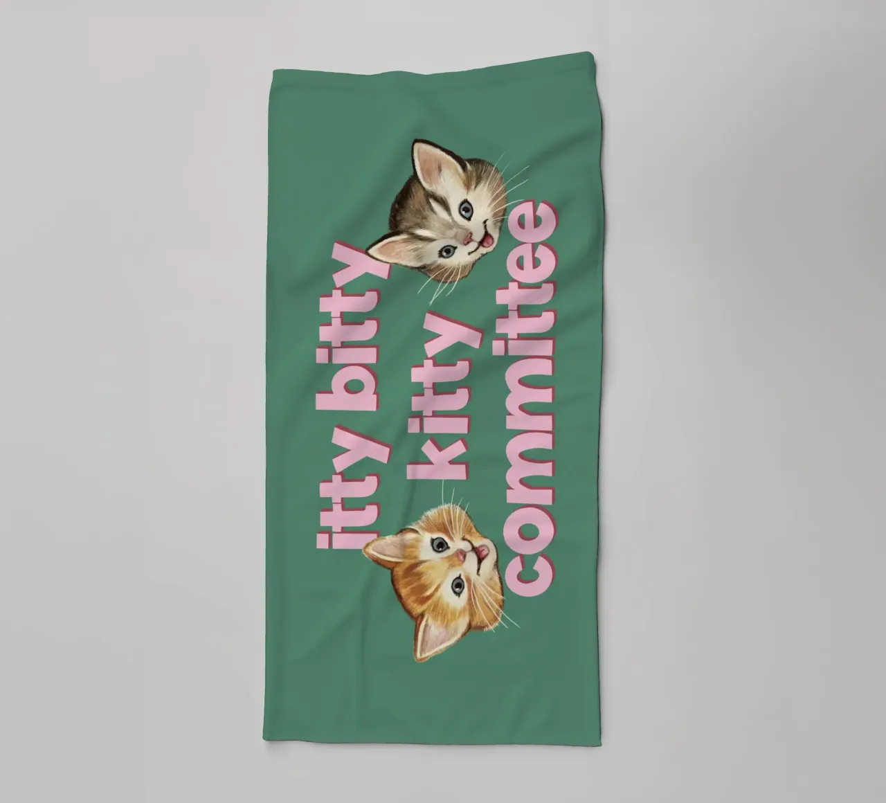 Comitato Itty Bitty Kitty asciugamano da bagno da Laura Graves