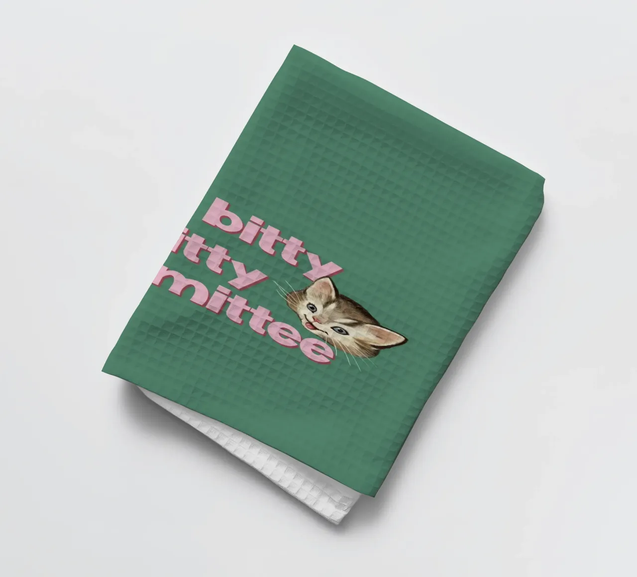 Comitato Itty Bitty Kitty canovaccio da cucina da Laura Graves