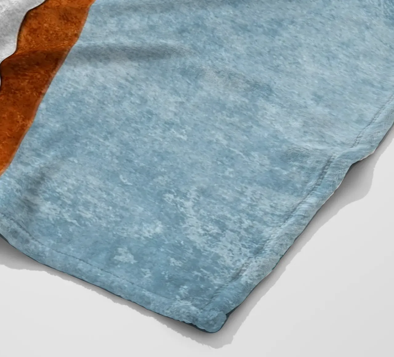 abstract art rust cutouts coperta in pile da vintageshop