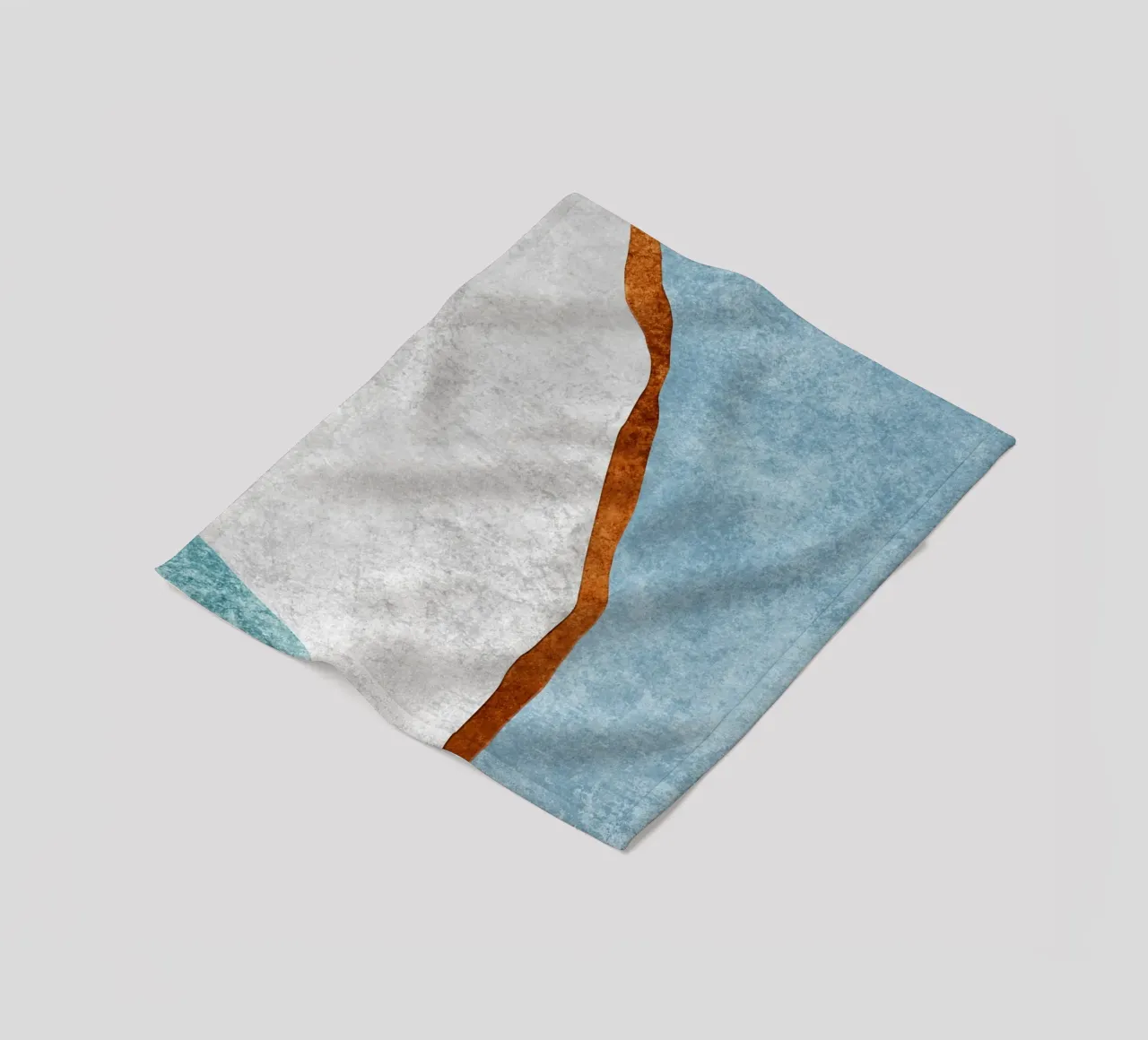 abstract art rust cutouts coperta in pile da vintageshop