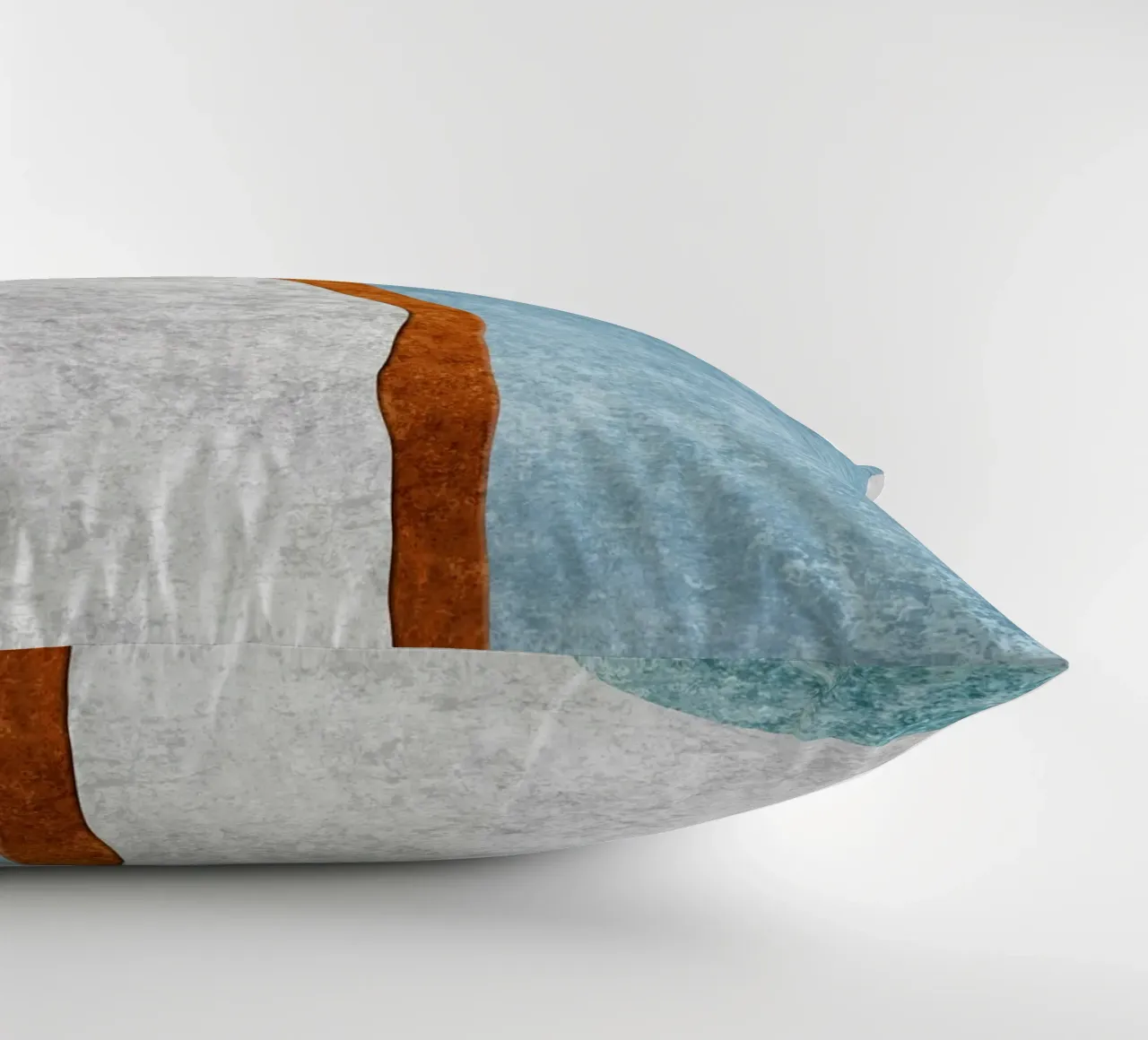 abstract art rust cutouts cuscino da vintageshop