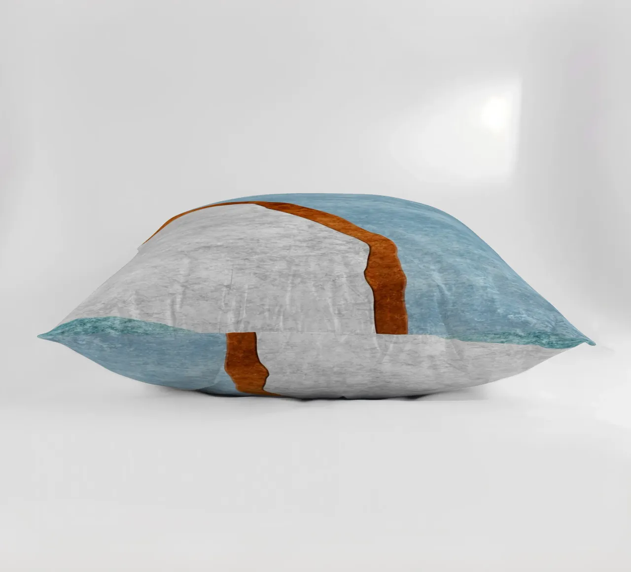 abstract art rust cutouts cuscino da vintageshop