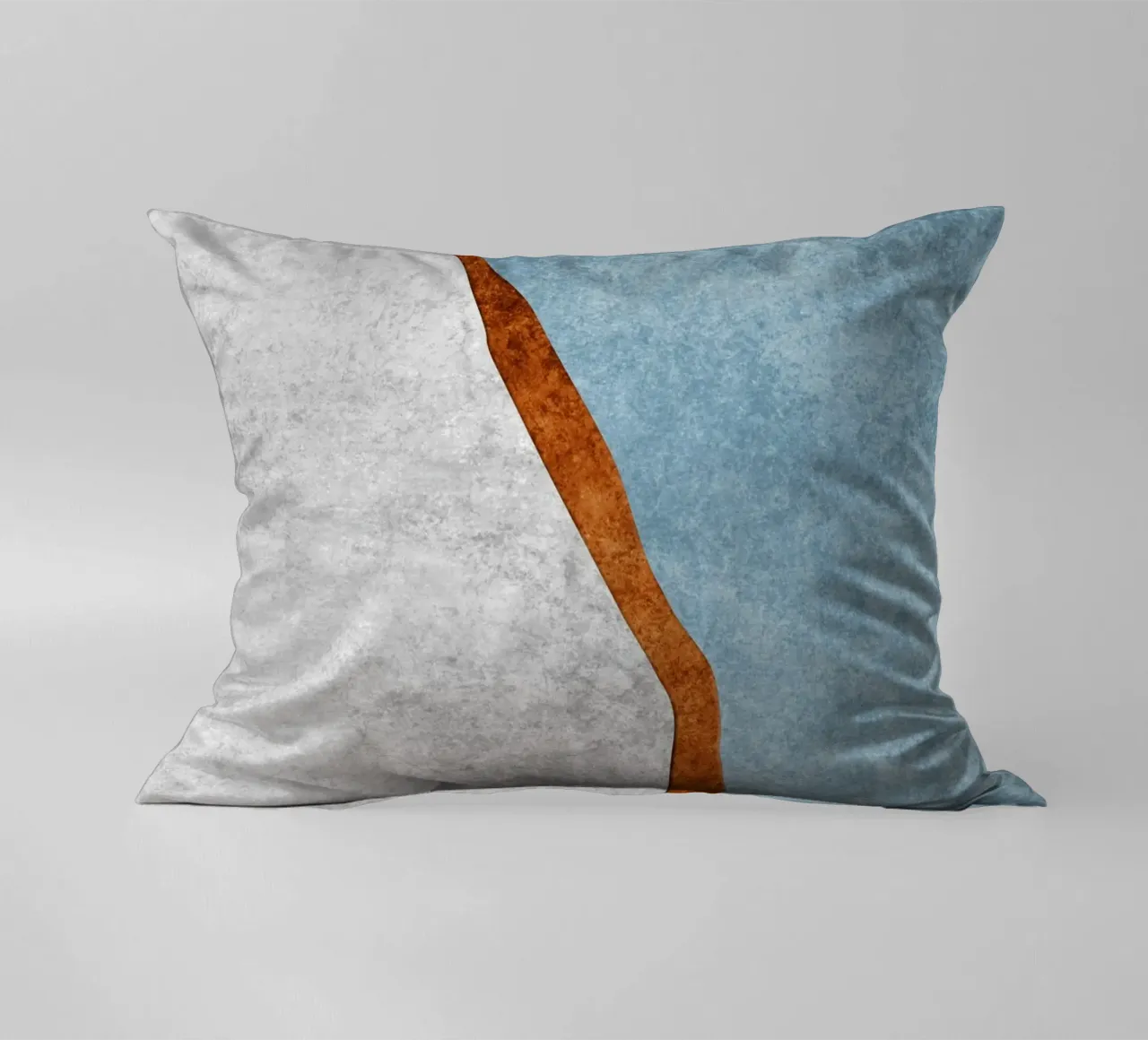 abstract art rust cutouts cuscino da vintageshop