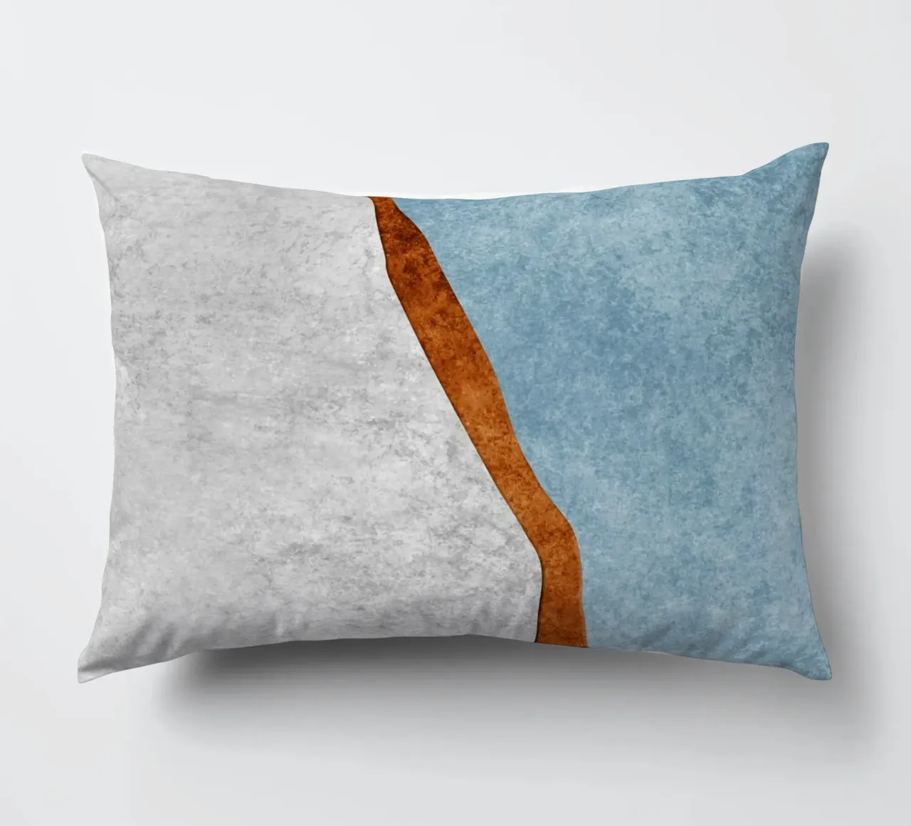 abstract art rust cutouts Kissen von vintageshop