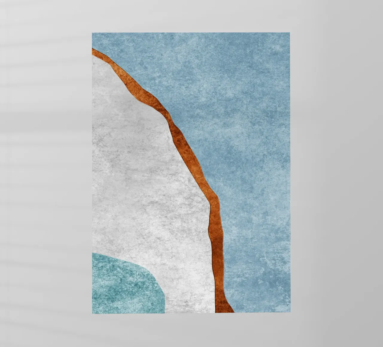 abstract art rust cutouts backlit film by vintageshop