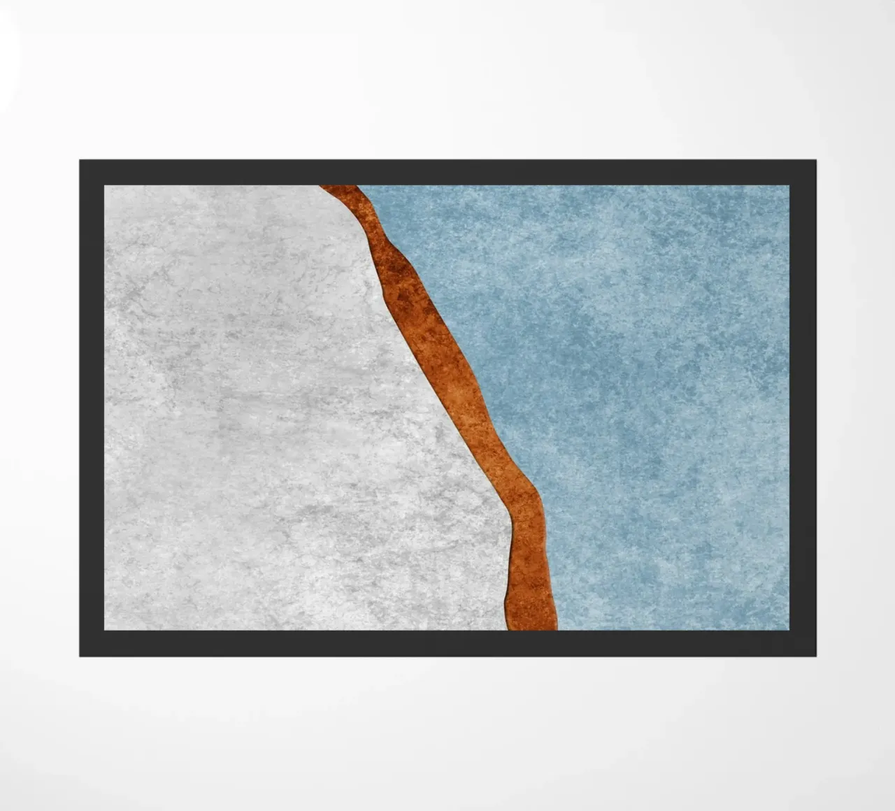 abstract art rust cutouts zerbino da vintageshop