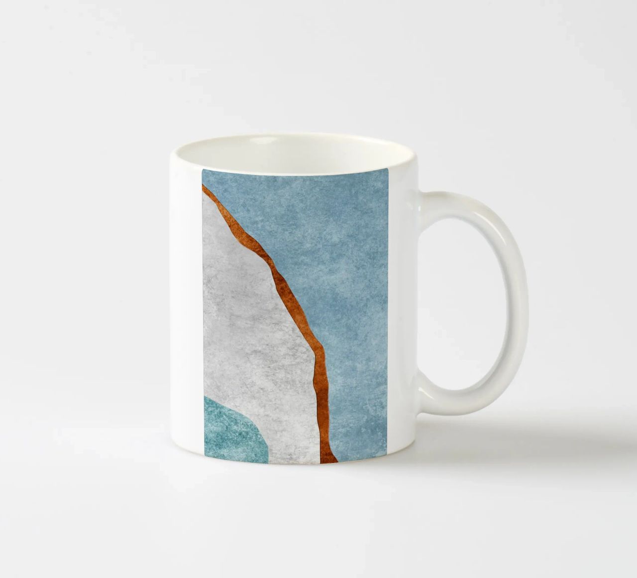 abstract art rust cutouts tazza in ceramica da vintageshop