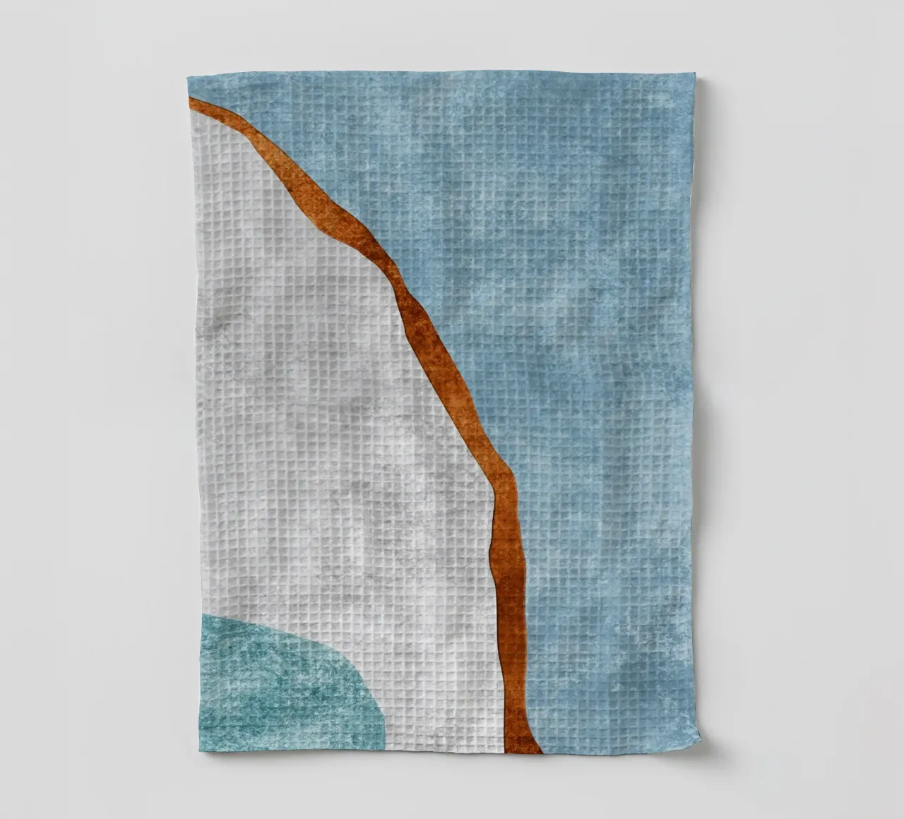 abstract art rust cutouts canovaccio da cucina da vintageshop