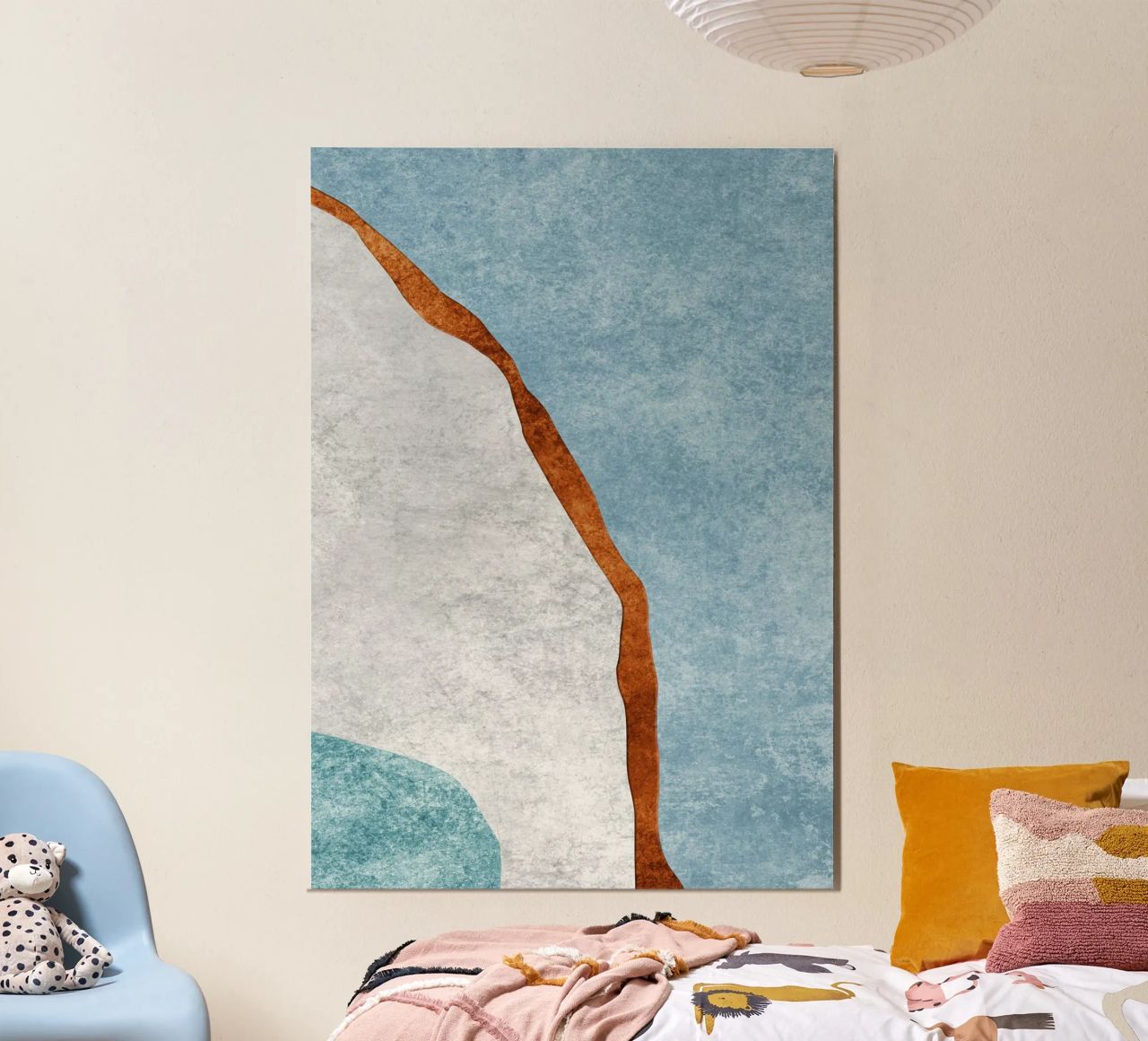 abstract art rust cutouts alluminio dibond da vintageshop