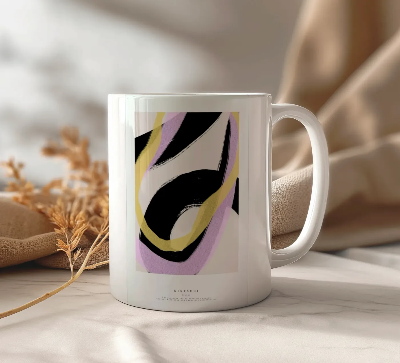 Kintsugi ceramic mug by Pure