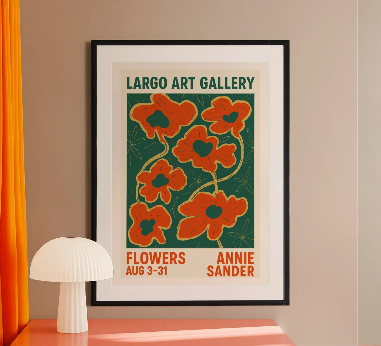 Largo Art Gallery poster con telaio in plastica da treechild