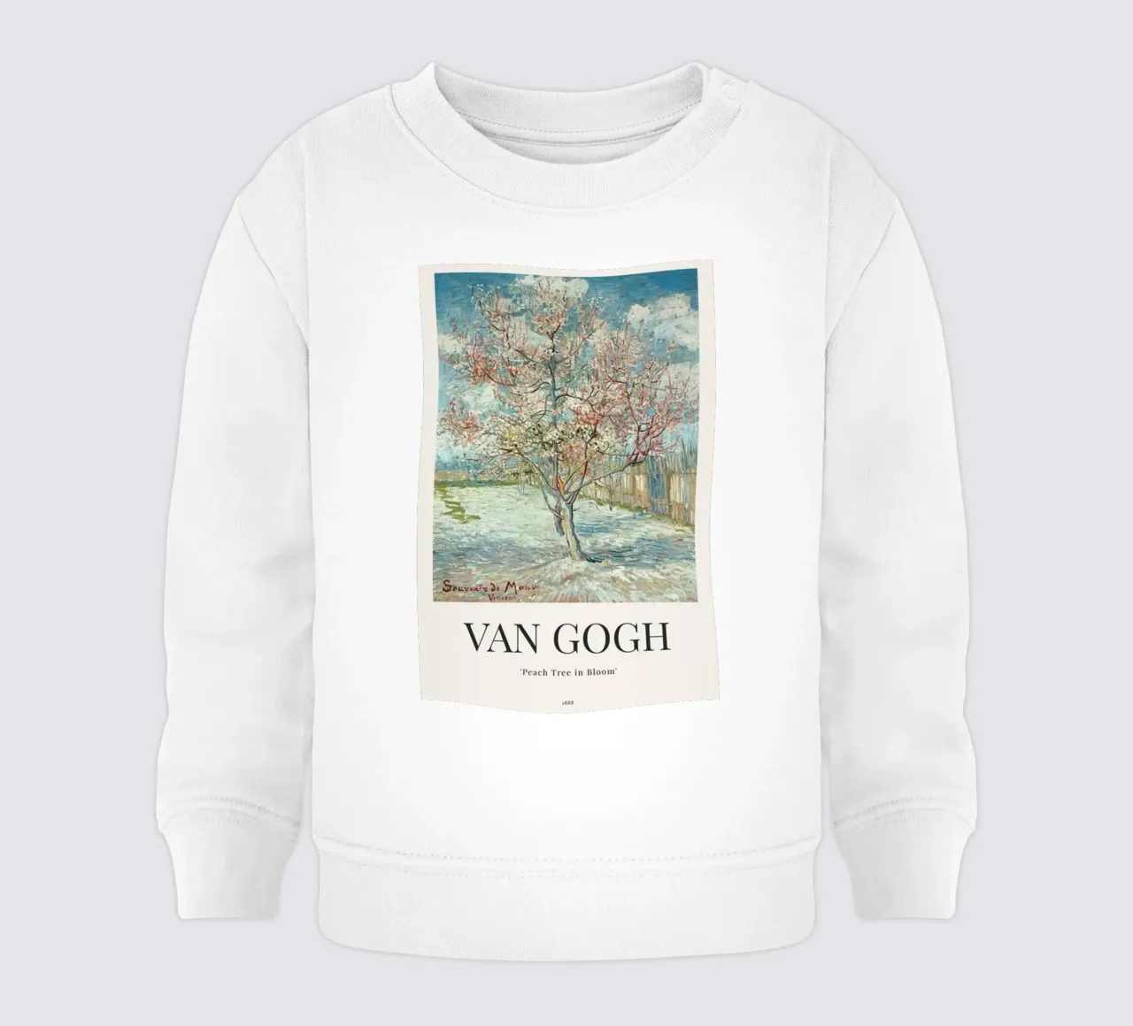 a peach tree in full bloom baby sweatshirt by Piper Shop Oke