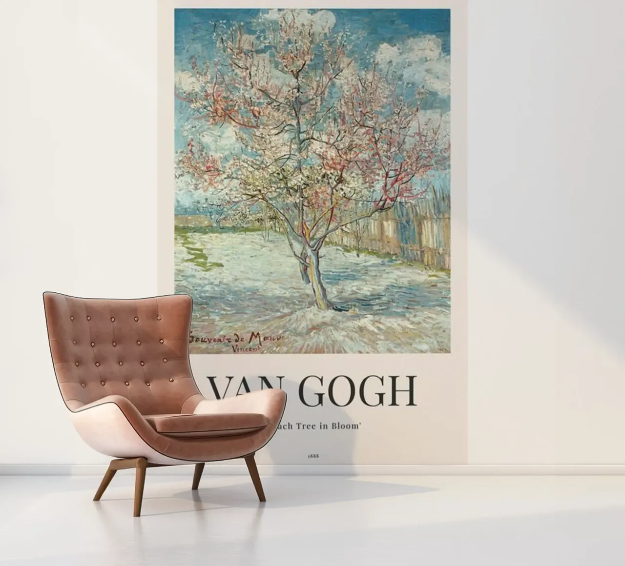 a peach tree in full bloom photo wallpaper by Piper Shop Oke