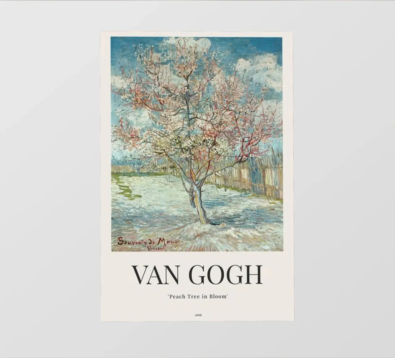 a peach tree in full bloom pvc cover by Piper Shop Oke