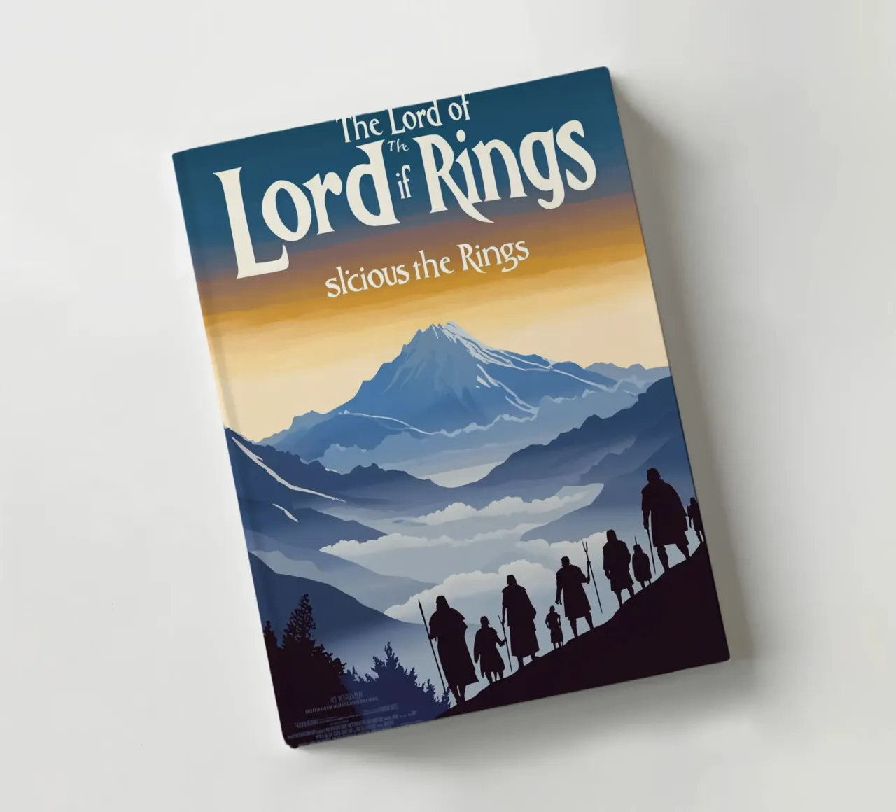 March from the Mountains – A Retro Tribute to Middle-earth notebook by Mittelerde Atelier