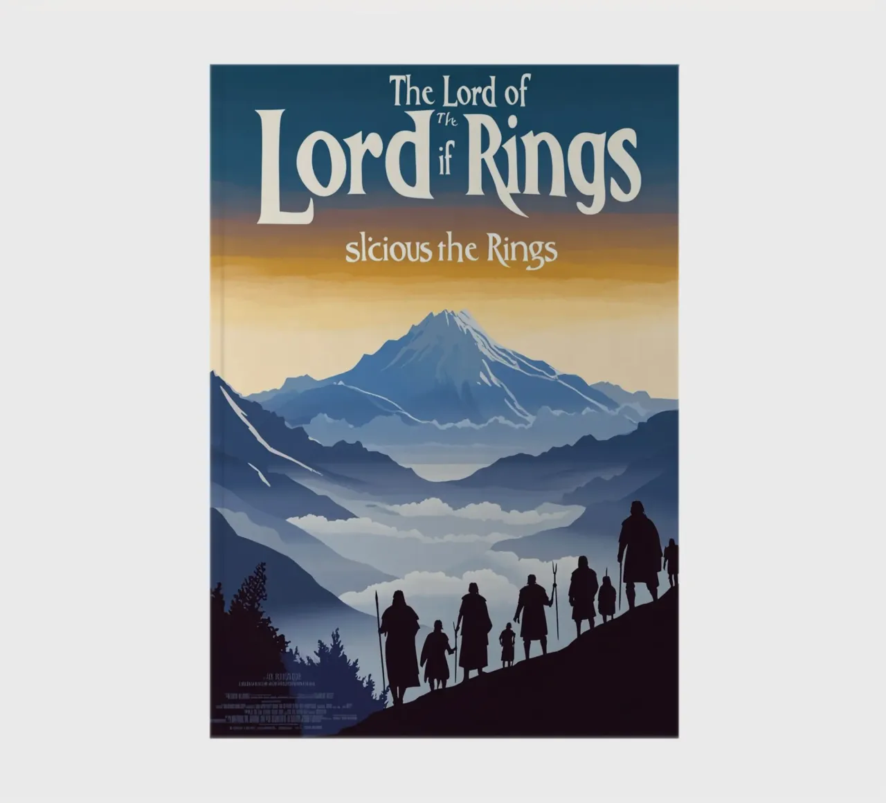 March from the Mountains – A Retro Tribute to Middle-earth notebook by Mittelerde Atelier