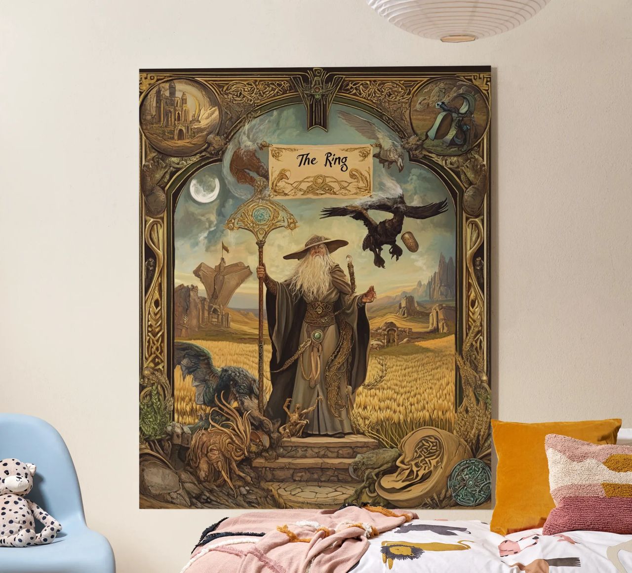 L'Anello - Un giuramento mitico in pietra e luce plexiglass da Mittelerde Atelier