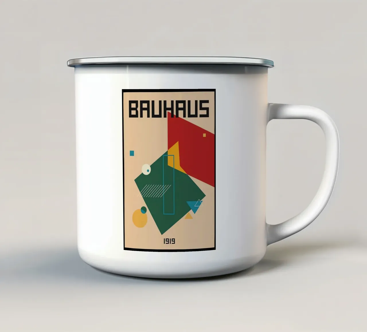Bauhaus tazza in smalto da Maegan
