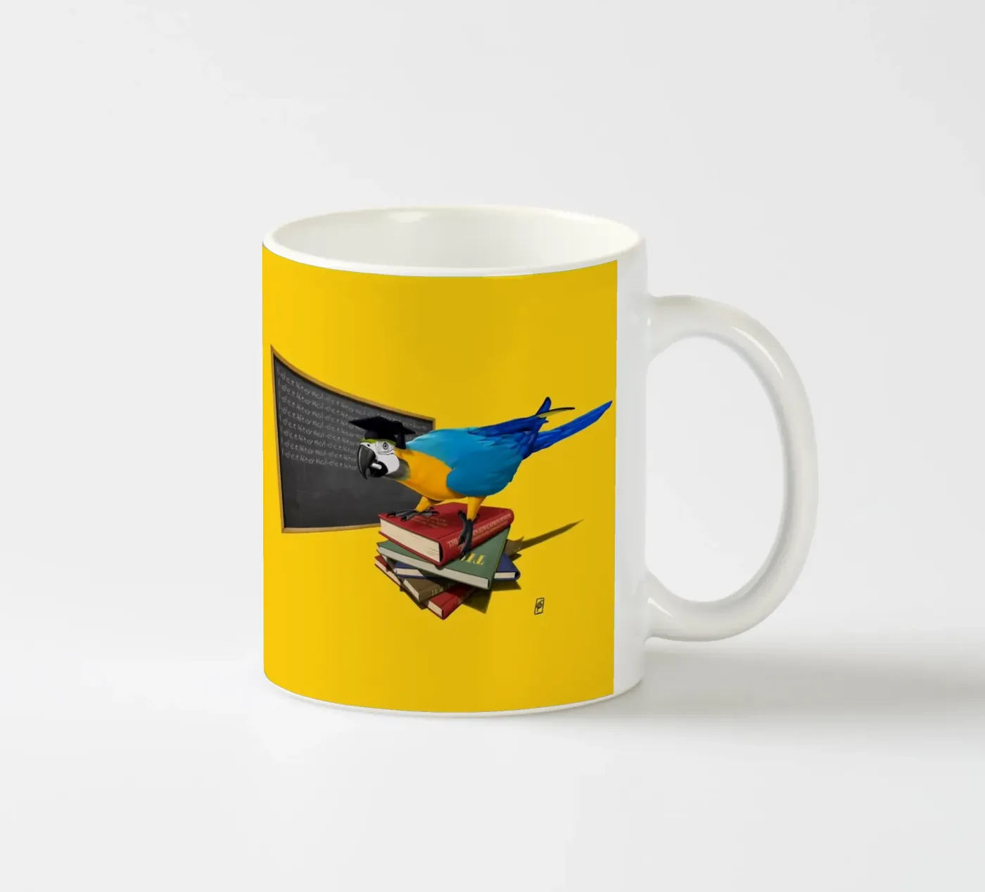 Repeat (Coloured) ceramic mug by Rob Art | Illustration