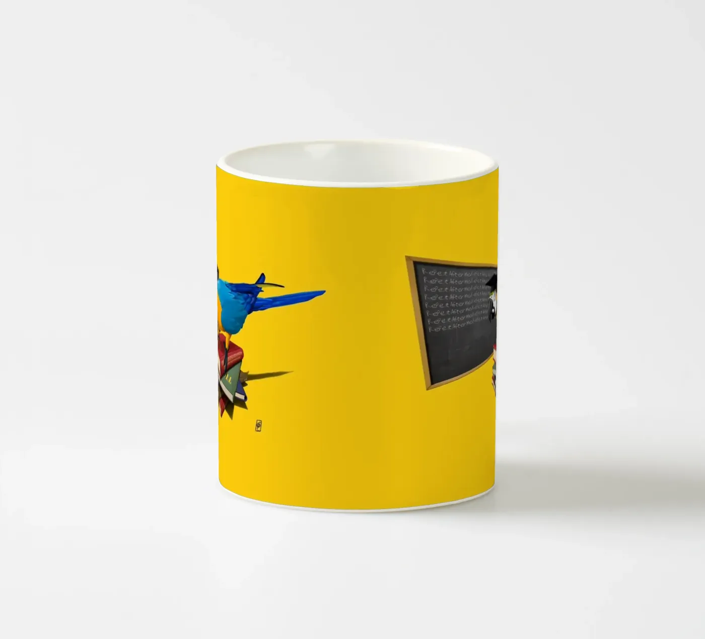 Repeat (Coloured) ceramic mug by Rob Art | Illustration