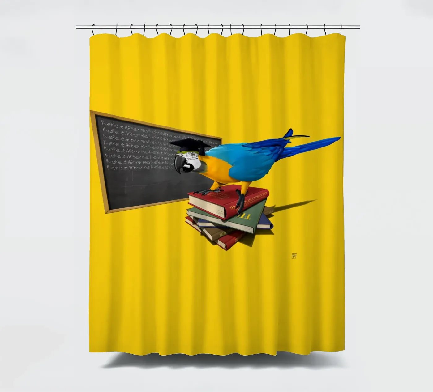 Repeat (Coloured) Duschvorhang von Rob Art | Illustration