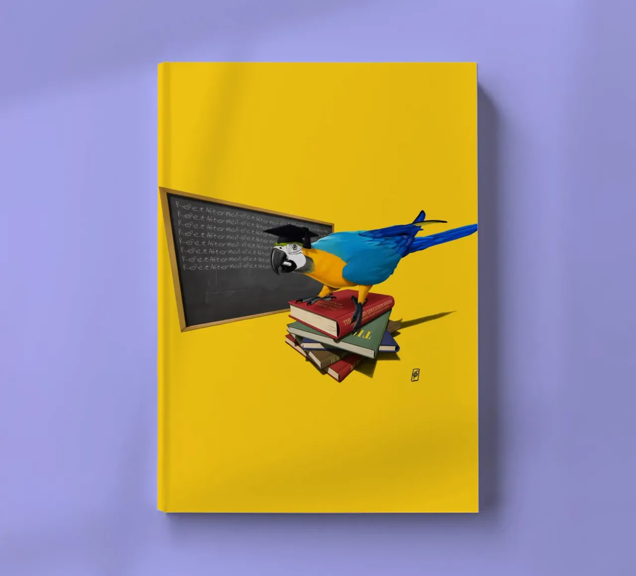 Repeat (Coloured) notebook by Rob Art | Illustration