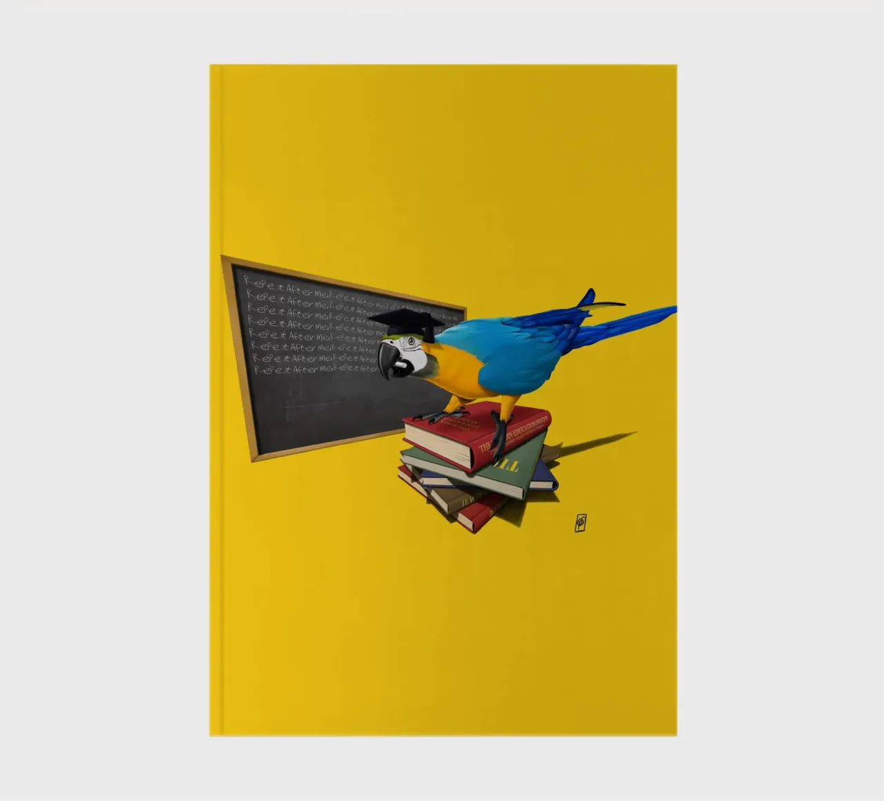 Repeat (Coloured) notebook by Rob Art | Illustration