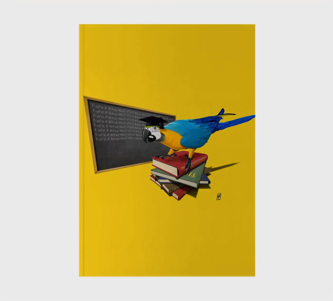 Repeat (Coloured) notebook by Rob Art | Illustration