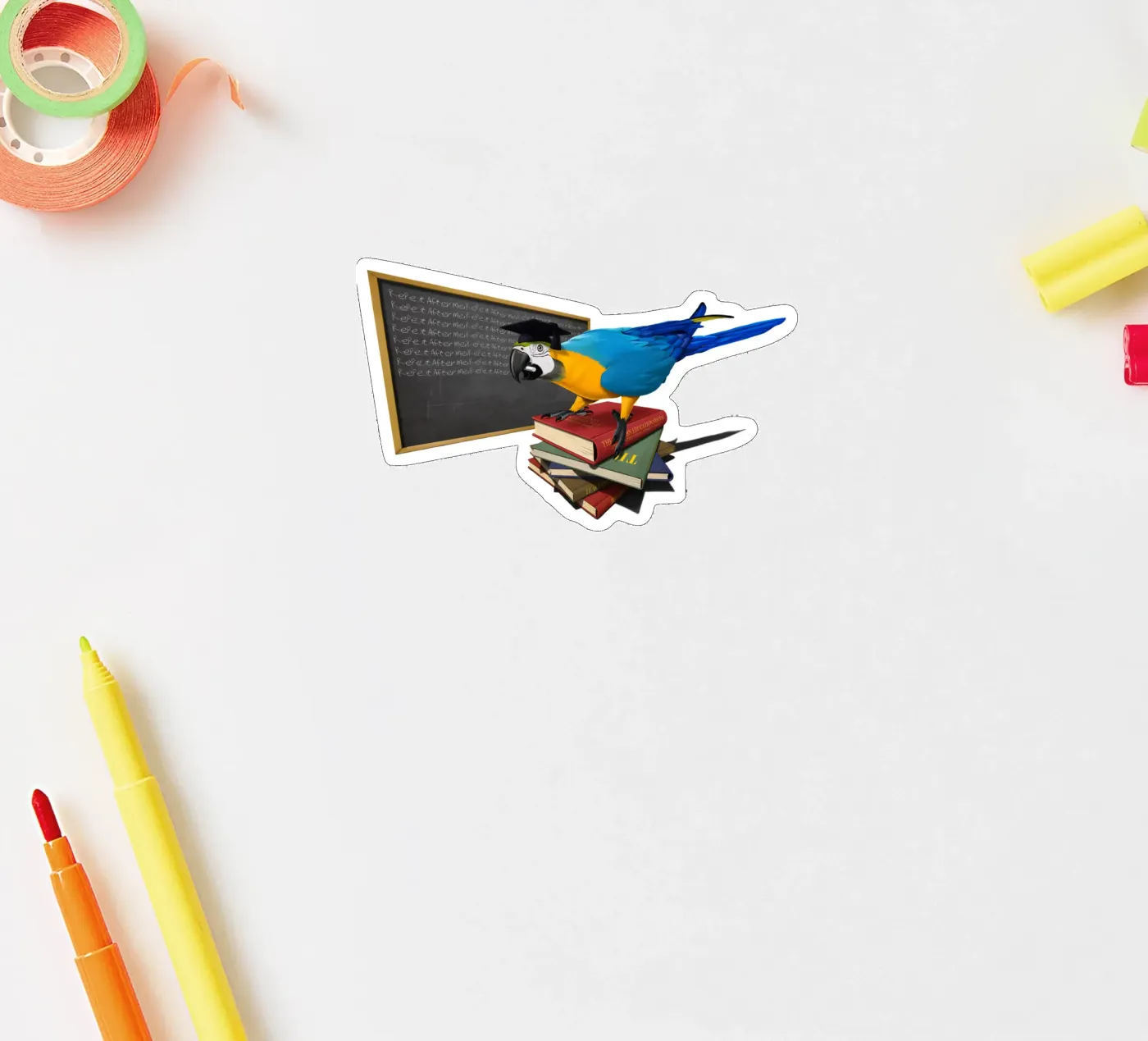 Repeat (Coloured) sticker van Rob Art | Illustration