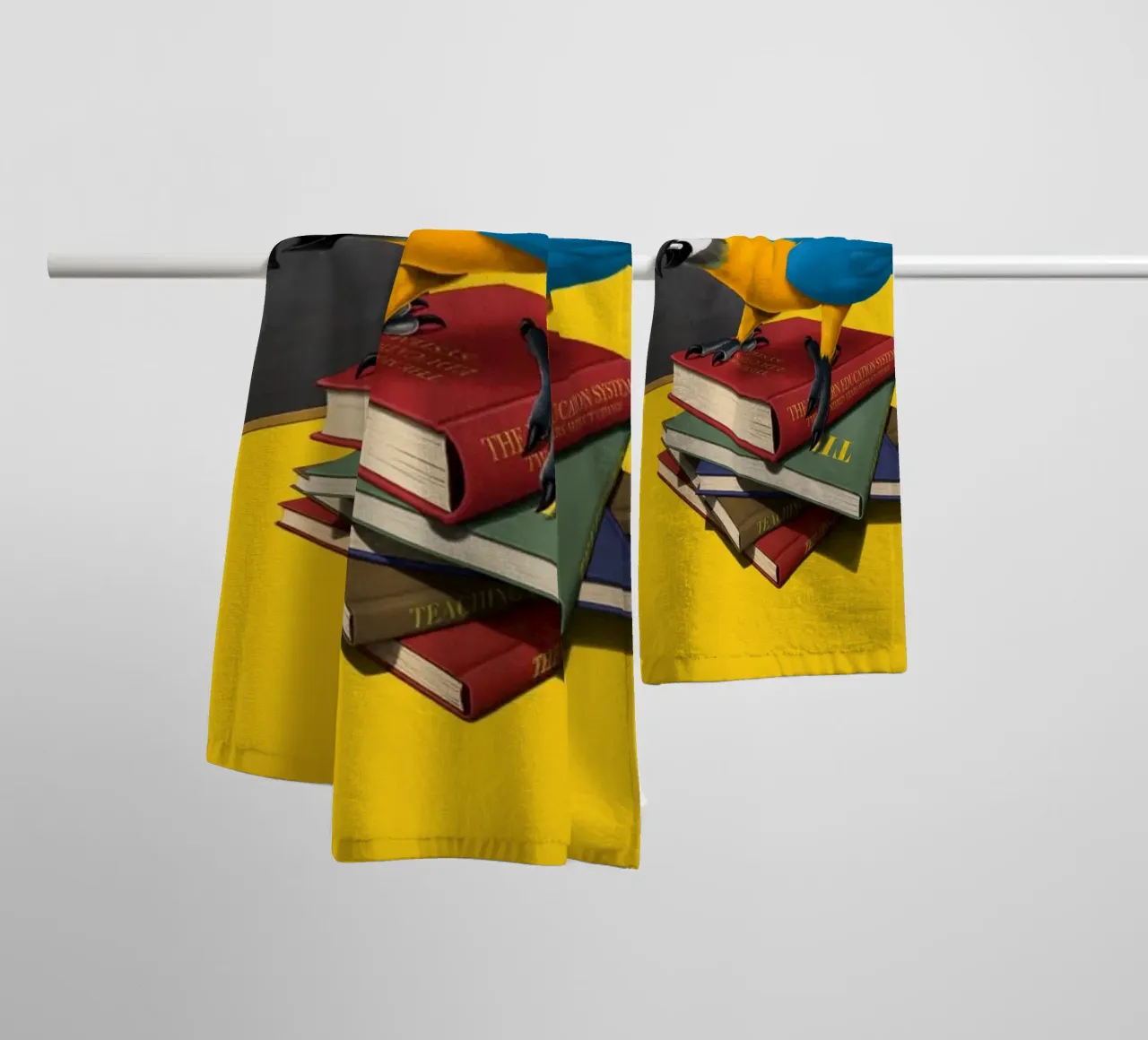 Repeat (Coloured) towel by Rob Art | Illustration